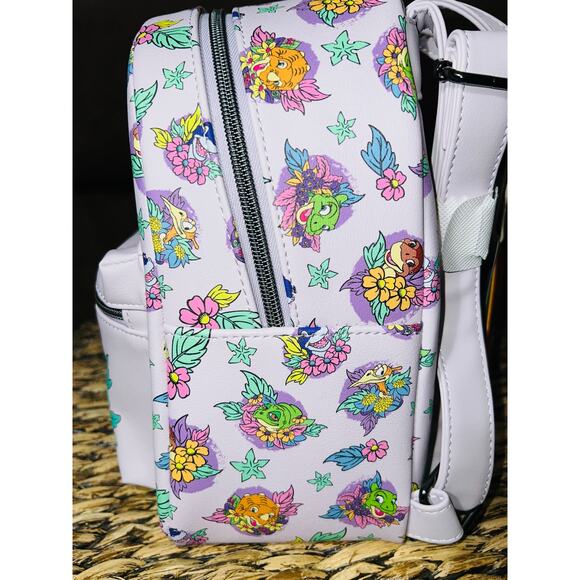 Loungefly The Land Before Time Dinosaurs Floral Mini Backpack - Picture 2 of 5
